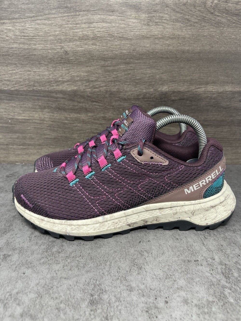 Merrell Fly Strike Burgundy Womens Size 7 Trail Running Hiking Shoes J067064